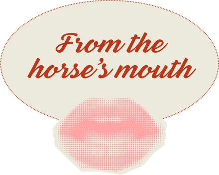 From the horse&rsquo;s mouth